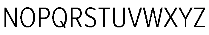 Proxima Nova Condensed Light Font UPPERCASE