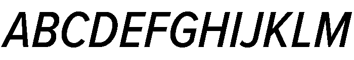 Proxima Nova Condensed Medium Italic Font UPPERCASE