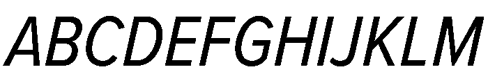Proxima Nova Condensed Regular Italic Font UPPERCASE