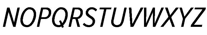 Proxima Nova Condensed Regular Italic Font UPPERCASE