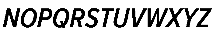Proxima Nova Condensed Semi Bold Italic Font UPPERCASE