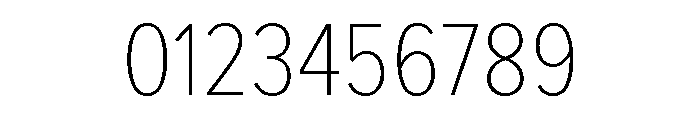 Proxima Nova Condensed Thin Font OTHER CHARS