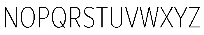 Proxima Nova Condensed Thin Font UPPERCASE