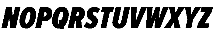 Proxima Nova Extra Condensed Black Italic Font UPPERCASE