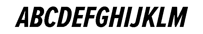 Proxima Nova Extra Condensed Bold Italic Font UPPERCASE
