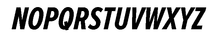 Proxima Nova Extra Condensed Bold Italic Font UPPERCASE
