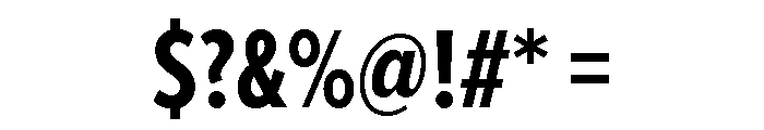 Proxima Nova Extra Condensed Bold Font OTHER CHARS