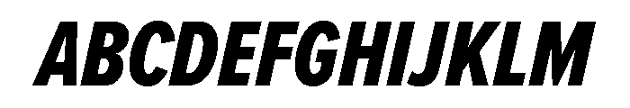 Proxima Nova Extra Condensed Extra Bold Italic Font UPPERCASE