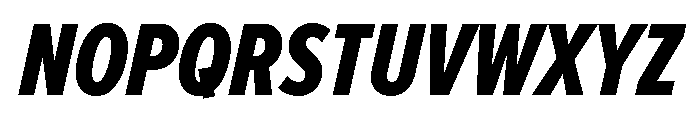 Proxima Nova Extra Condensed Extra Bold Italic Font UPPERCASE