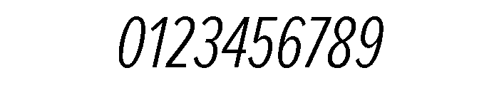 Proxima Nova Extra Condensed Light Italic Font OTHER CHARS