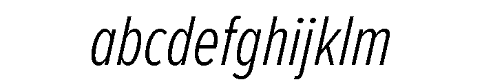 Proxima Nova Extra Condensed Light Italic FONT