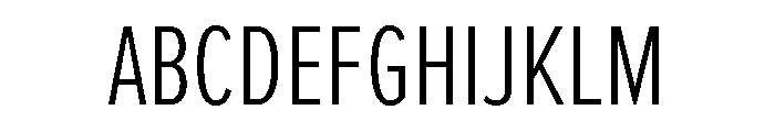 Proxima Nova Extra Condensed Light Font UPPERCASE
