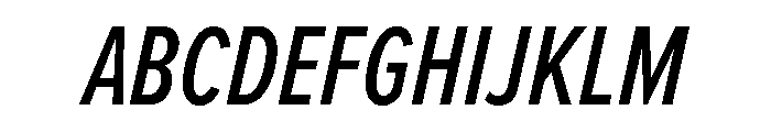 Proxima Nova Extra Condensed Medium Italic Font UPPERCASE