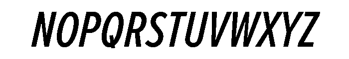 Proxima Nova Extra Condensed Medium Italic Font UPPERCASE