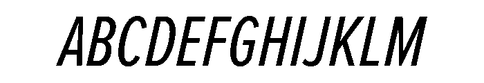 Proxima Nova Extra Condensed Regular Italic Font UPPERCASE