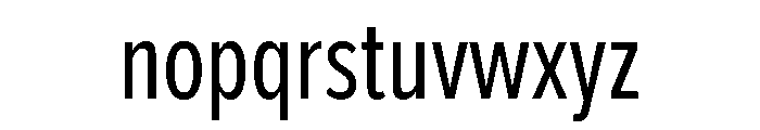 Proxima Nova Extra Condensed Regular Font LOWERCASE