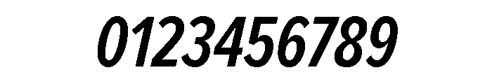 Proxima Nova Extra Condensed Semi Bold Italic Font OTHER CHARS