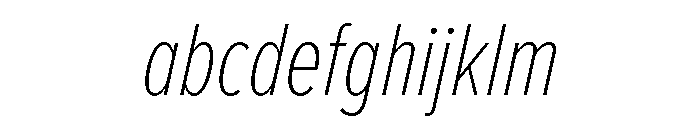 Proxima Nova Extra Condensed Thin Italic FONT