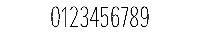 Proxima Nova Extra Condensed Thin Font OTHER CHARS