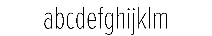 Proxima Nova Extra Condensed Thin FONT