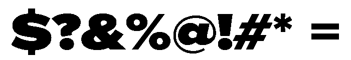 Proxima Nova Extra Wide Black Font OTHER CHARS