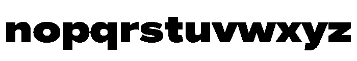 Proxima Nova Extra Wide Black Font LOWERCASE