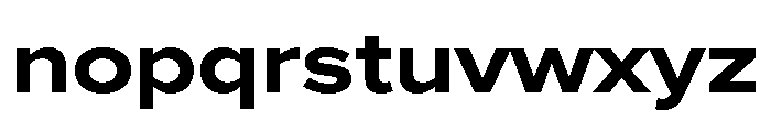 Proxima Nova Extra Wide Bold Font LOWERCASE