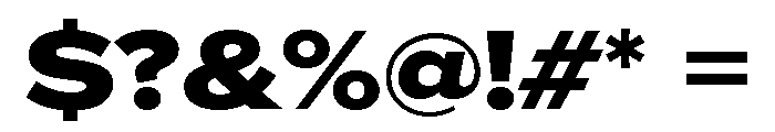 Proxima Nova Extra Wide Extra Bold Font OTHER CHARS