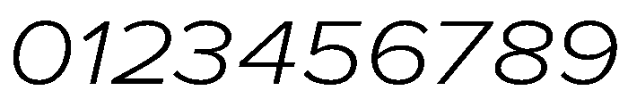 Proxima Nova Extra Wide Light Italic Font OTHER CHARS