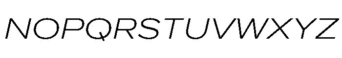 Proxima Nova Extra Wide Light Italic Font UPPERCASE