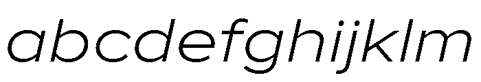 Proxima Nova Extra Wide Light Italic FONT