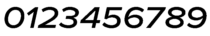 Proxima Nova Extra Wide Medium Italic Font OTHER CHARS