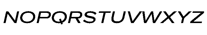 Proxima Nova Extra Wide Medium Italic Font UPPERCASE