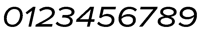 Proxima Nova Extra Wide Regular Italic Font OTHER CHARS