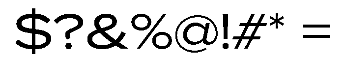 Proxima Nova Extra Wide Regular Font OTHER CHARS