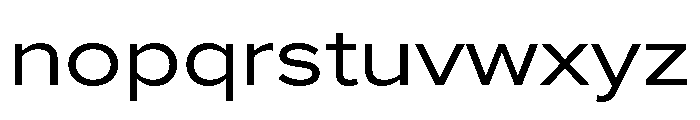 Proxima Nova Extra Wide Regular Font LOWERCASE