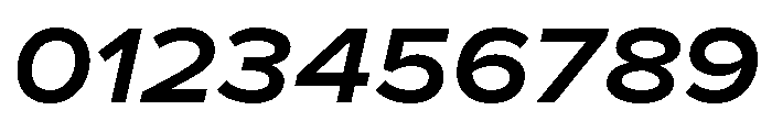 Proxima Nova Extra Wide Semi Bold Italic Font OTHER CHARS