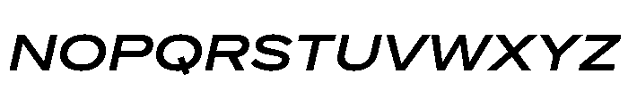 Proxima Nova Extra Wide Semi Bold Italic Font UPPERCASE