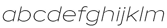 Proxima Nova Extra Wide Thin Italic FONT