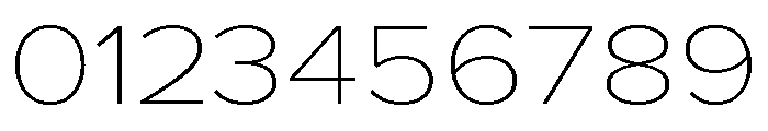 Proxima Nova Extra Wide Thin Font OTHER CHARS