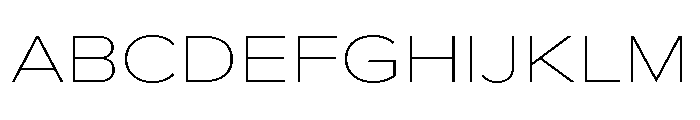 Proxima Nova Extra Wide Thin Font UPPERCASE
