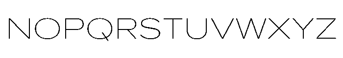 Proxima Nova Extra Wide Thin Font UPPERCASE