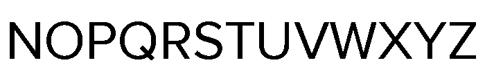 Proxima Nova Regular Font UPPERCASE