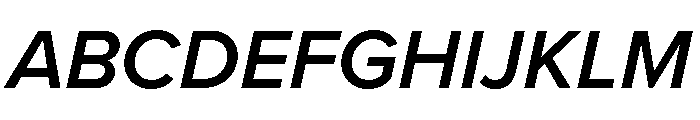 Proxima Nova Semi Bold Italic Font UPPERCASE