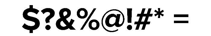 Proxima Nova Thai Bold Font OTHER CHARS
