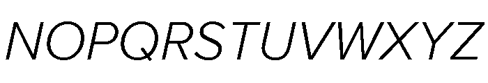 Proxima Nova Thai Light Italic Font UPPERCASE