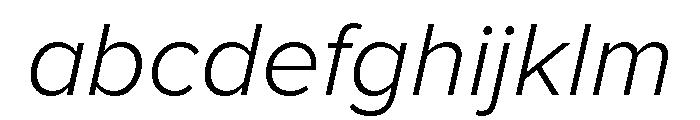 Proxima Nova Thai Light Italic FONT