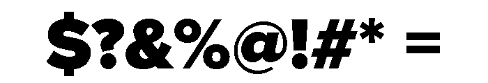 Proxima Nova Thai Looped Black Font OTHER CHARS
