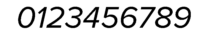 Proxima Nova Thai Looped Regular Italic Font OTHER CHARS