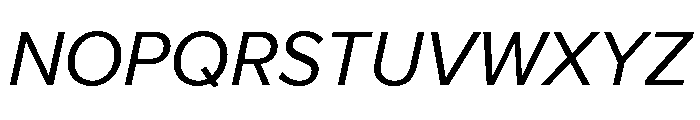 Proxima Nova Thai Looped Regular Italic Font UPPERCASE